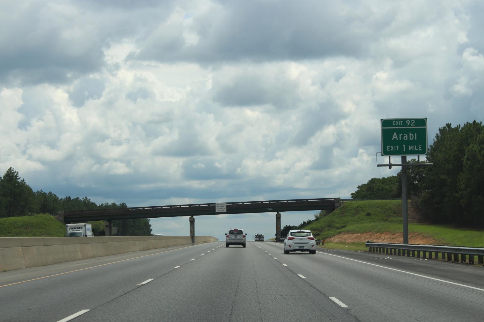 Georgia_I75sb_Exit_92_1_mile