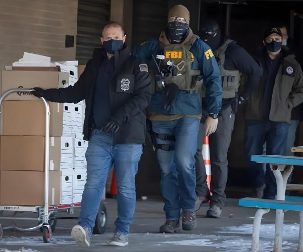 Photo of the Safari Restaurant-FBI raid agents