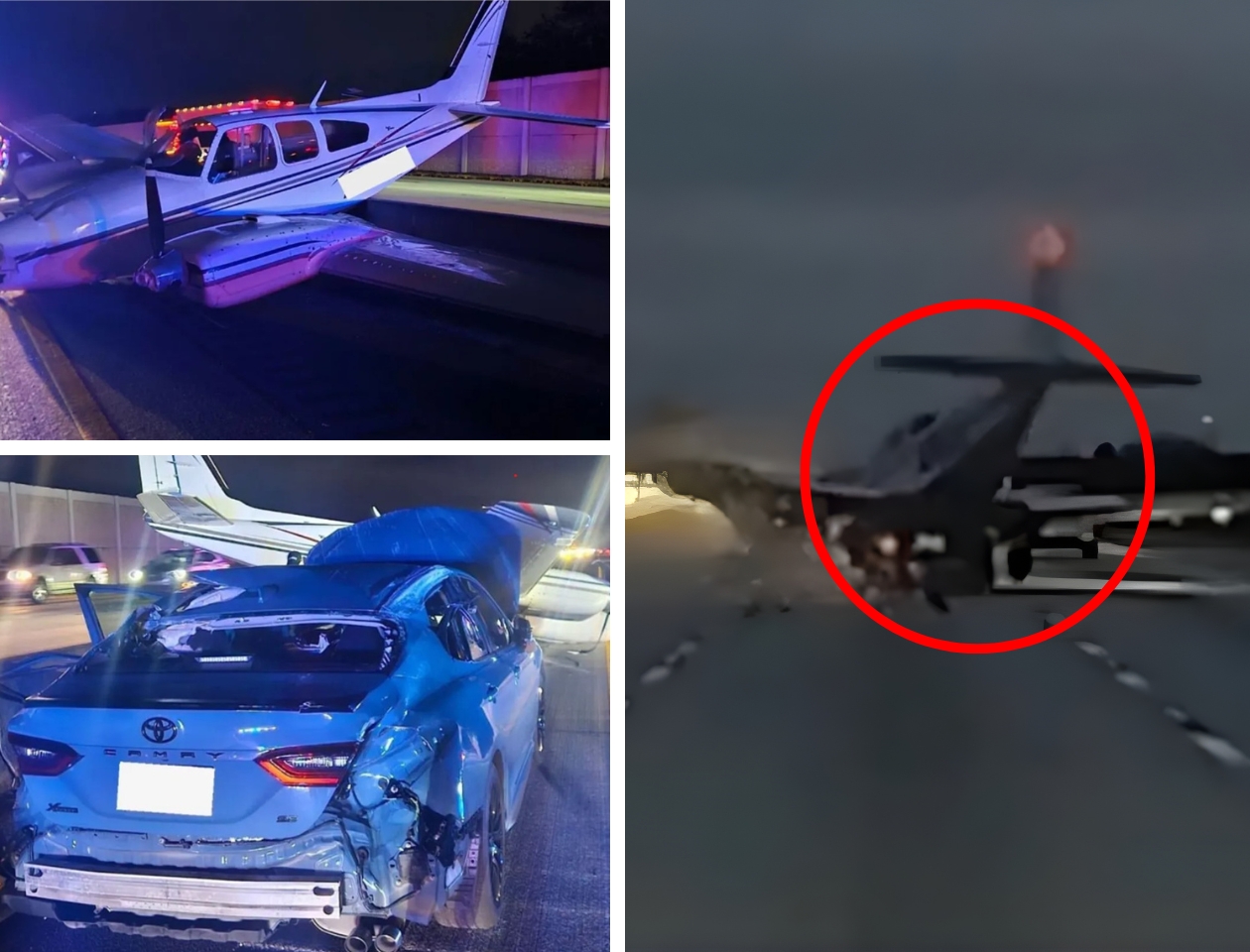 WATCH : Jaw-Dropping Video Shows Plane Smashing into Car on I-95 in Brevard County