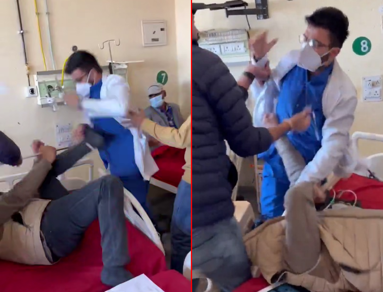 WATCH: Shocking Video Captures Moment Doctor Beats Defenseless Patient In Hospital Bed