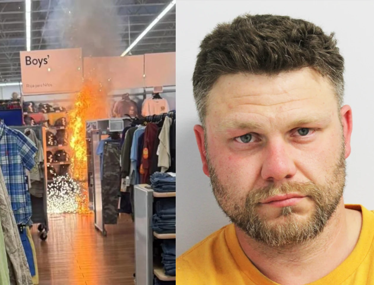 Masked Man Accused of Setting Walmart Fire to Distract From Jewelry Heist