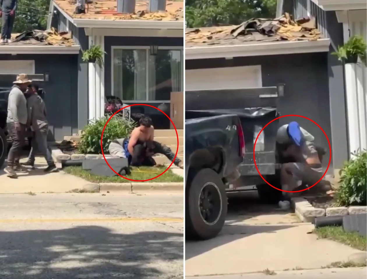 WATCH: Roofers Throw Each Other Off a House Mid-Fight in Wild Viral Video — Then Get Up and Keep Going