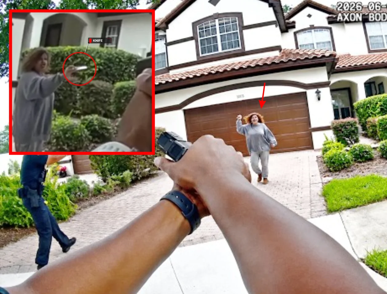 WATCH: Florida Deputies Shoot and Kill 59-Year-Old Woman After She Comes Out of Her Home With a Knife Raised Above Her Head, Shouting 'I'll Kill You'