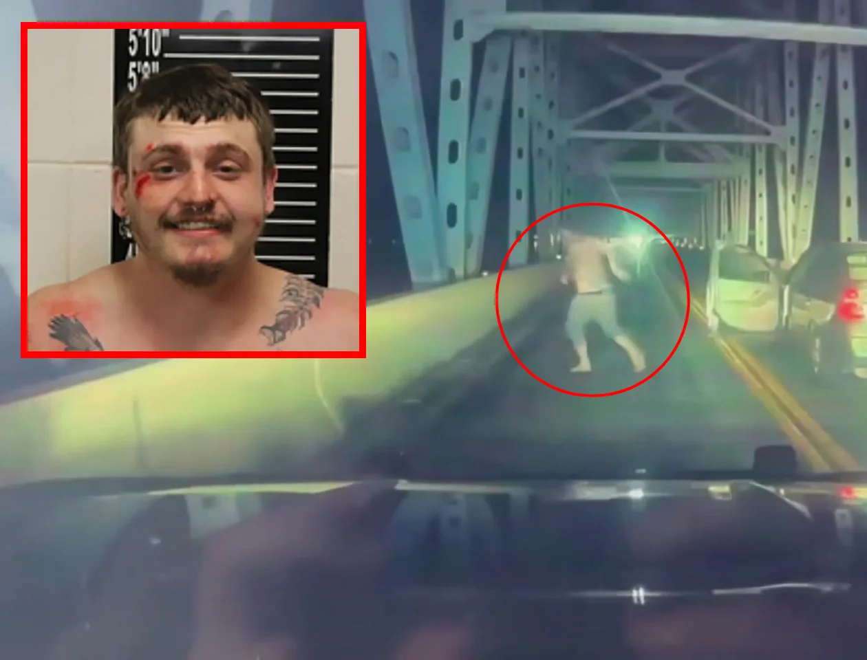 WATCH: Missouri Driver Abandons Moving Car and Jumps Off Bridge During Police Chase
