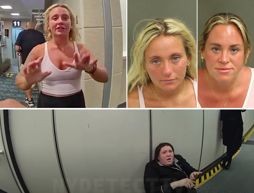"The Bigger One Pushed Me" - Drunken Sisters Cause Scene After Being Kicked Off Flight